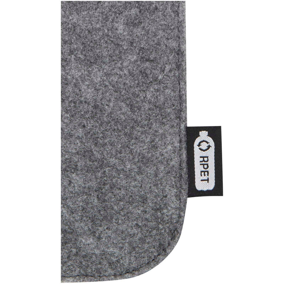 Custodia per occhiali in materiale riciclato certificato GRS Felta personalizzato con logo - Pubblienne
