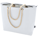 Tote bag termica da spiaggia in materiale riciclato certificato GRS con manici in corda Panama - 23L personalizzato con logo - Pubblienne