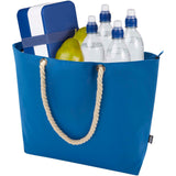 Tote bag termica da spiaggia in materiale riciclato certificato GRS con manici in corda Panama - 23L personalizzato con logo - Pubblienne