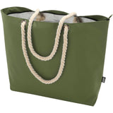 Tote bag termica da spiaggia in materiale riciclato certificato GRS con manici in corda Panama - 23L personalizzato con logo - Pubblienne