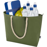 Tote bag termica da spiaggia in materiale riciclato certificato GRS con manici in corda Panama - 23L personalizzato con logo - Pubblienne