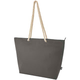 Tote bag termica da spiaggia in materiale riciclato certificato GRS con manici in corda Panama - 23L personalizzato con logo - Pubblienne
