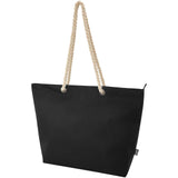 Tote bag termica da spiaggia in materiale riciclato certificato GRS con manici in corda Panama - 23L personalizzato con logo - Pubblienne