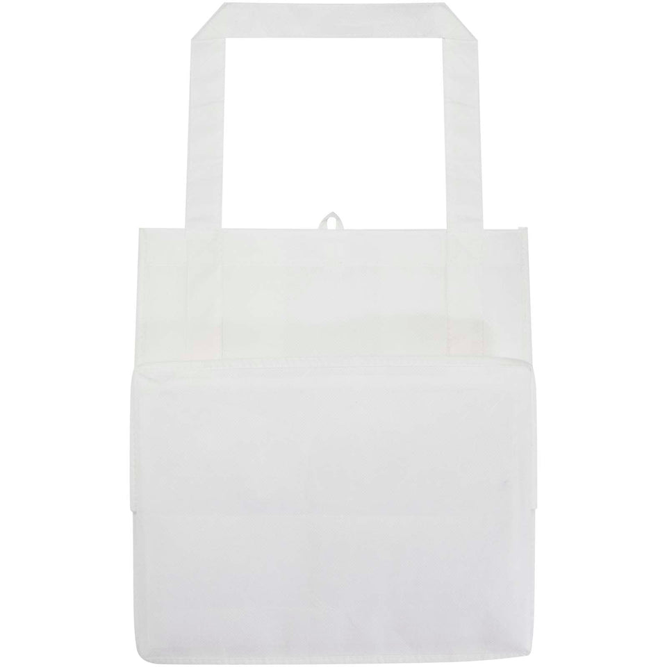 Tote bag con fondo rigido in tessuto non tessuto riciclato certificato GRS Liberty - 29L personalizzato con logo - Pubblienne