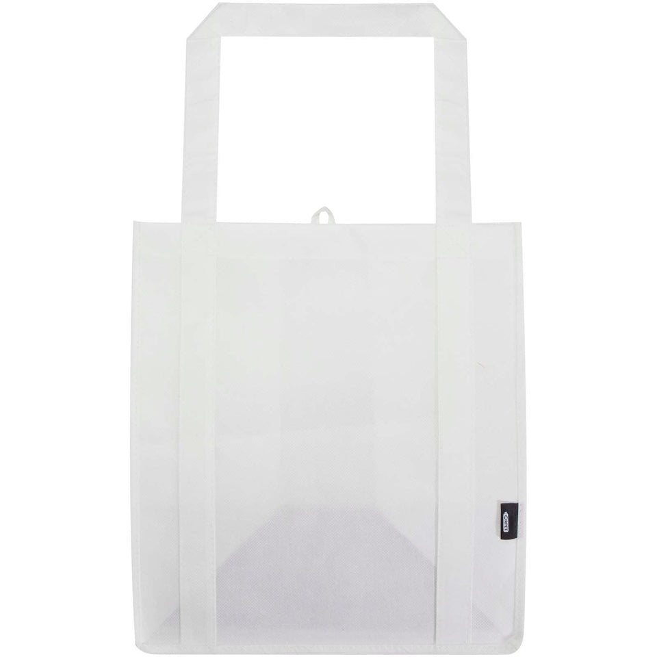 Tote bag con fondo rigido in tessuto non tessuto riciclato certificato GRS Liberty - 29L personalizzato con logo - Pubblienne