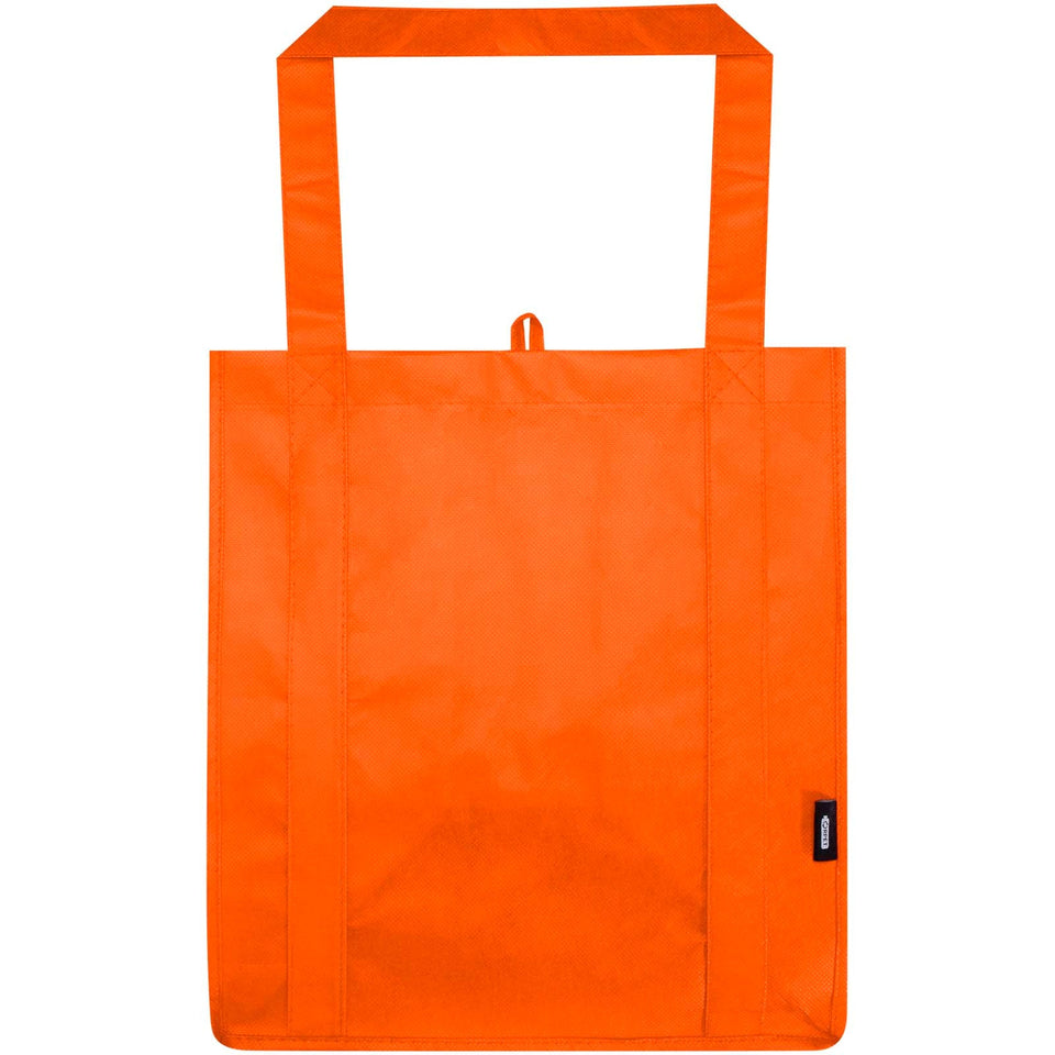 Tote bag con fondo rigido in tessuto non tessuto riciclato certificato GRS Liberty - 29L personalizzato con logo - Pubblienne