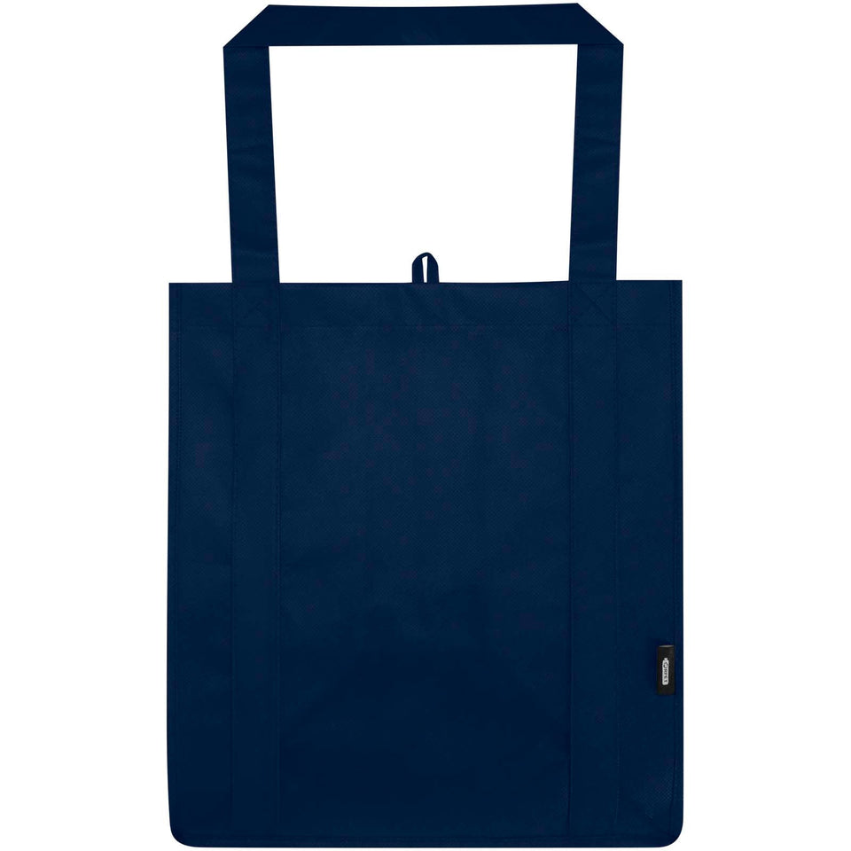 Tote bag con fondo rigido in tessuto non tessuto riciclato certificato GRS Liberty - 29L personalizzato con logo - Pubblienne