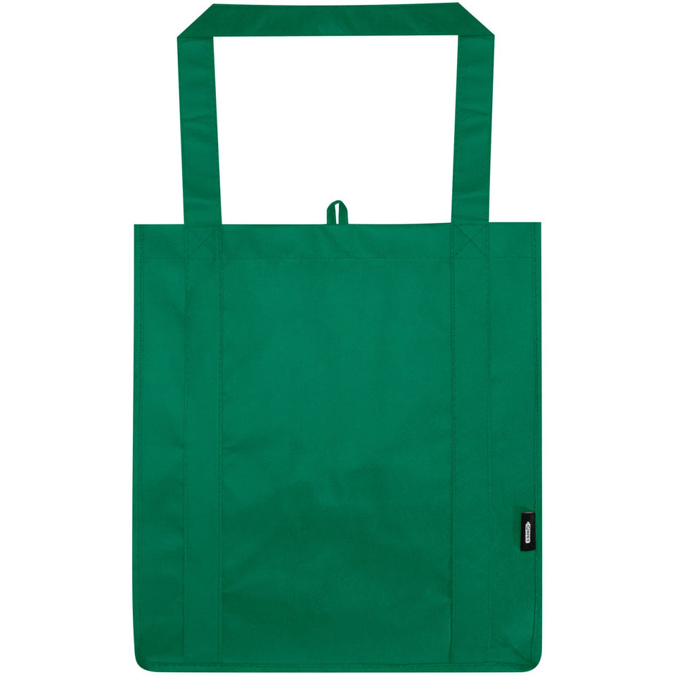 Tote bag con fondo rigido in tessuto non tessuto riciclato certificato GRS Liberty - 29L personalizzato con logo - Pubblienne