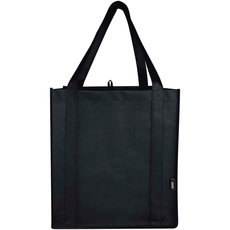 Tote bag con fondo rigido in tessuto non tessuto riciclato certificato GRS Liberty - 29L personalizzato con logo - Pubblienne