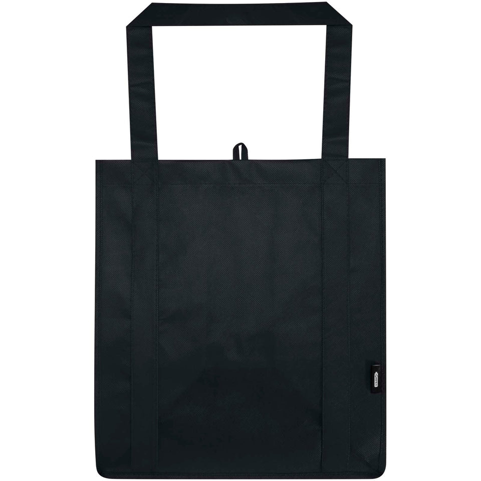 Tote bag con fondo rigido in tessuto non tessuto riciclato certificato GRS Liberty - 29L personalizzato con logo - Pubblienne