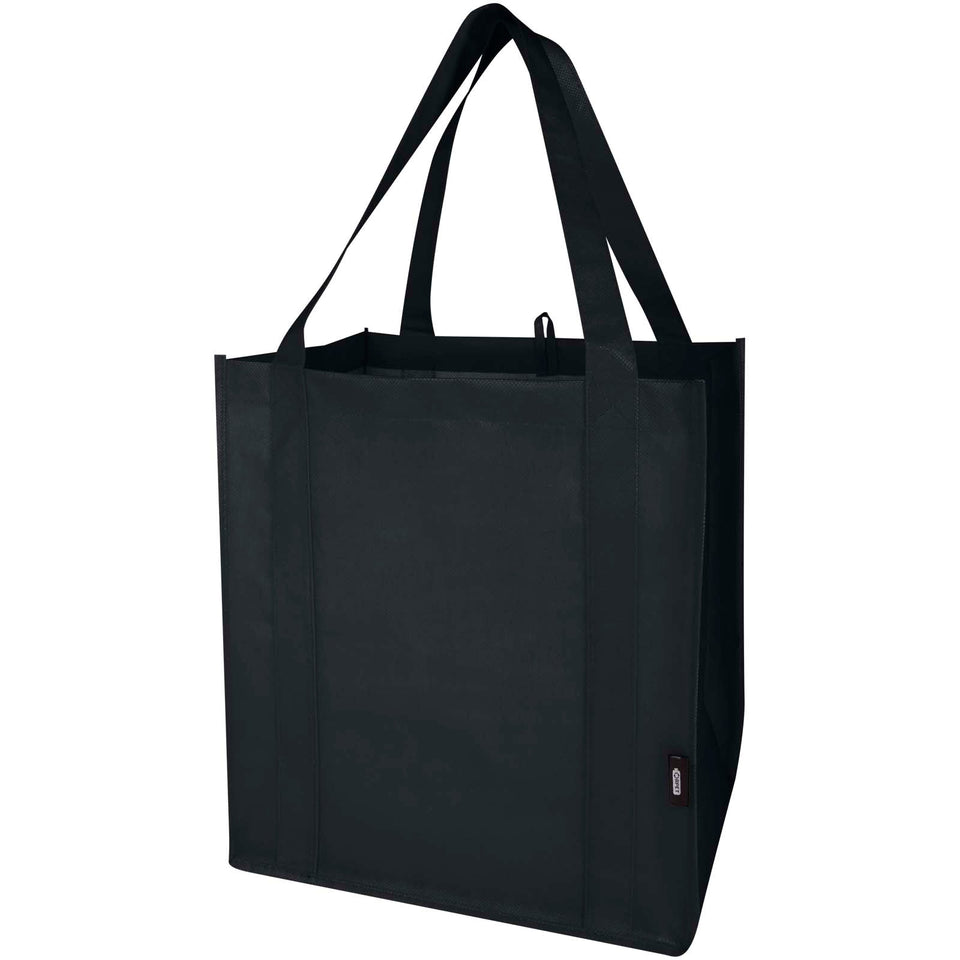 Tote bag con fondo rigido in tessuto non tessuto riciclato certificato GRS Liberty - 29L personalizzato con logo - Pubblienne