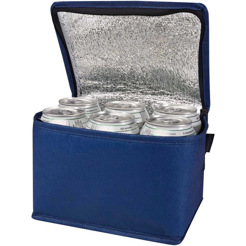 Borsa termica con capacità per 6 lattine in tessuto non tessuto riciclato certificato GRS Spectrum - 4L personalizzato con logo - Pubblienne