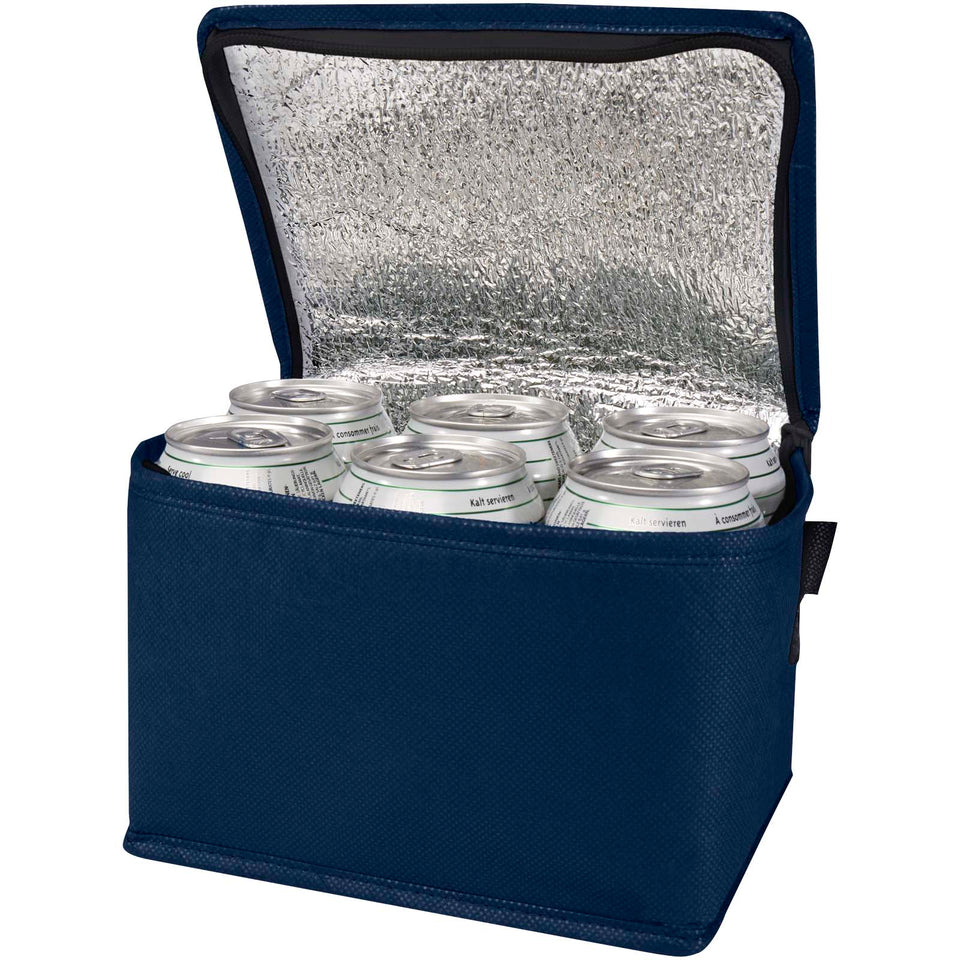 Borsa termica con capacità per 6 lattine in tessuto non tessuto riciclato certificato GRS Spectrum - 4L personalizzato con logo - Pubblienne