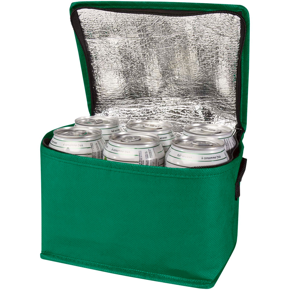 Borsa termica con capacità per 6 lattine in tessuto non tessuto riciclato certificato GRS Spectrum - 4L personalizzato con logo - Pubblienne