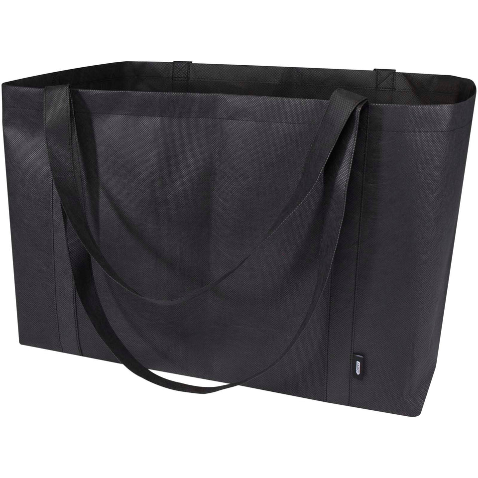 Tote bag extra large in tessuto non tessuto riciclato certificato GRS Jumbo - 65L personalizzato con logo - Pubblienne