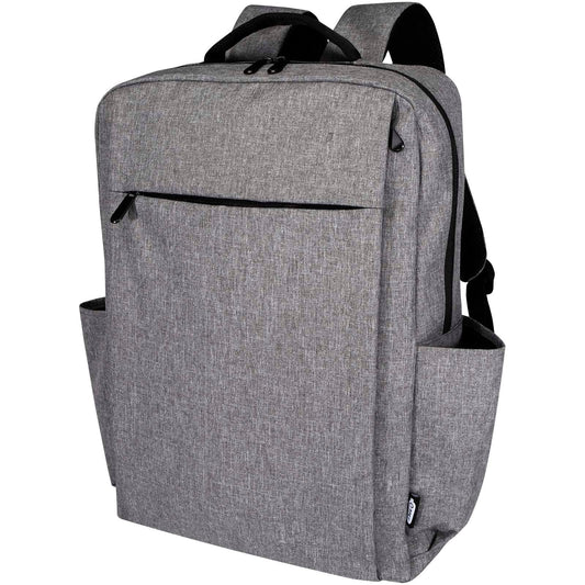 Zaino per computer portatile da 15" in materiale riciclato con certificazione GRS Libra - 15L personalizzato con logo - Pubblienne