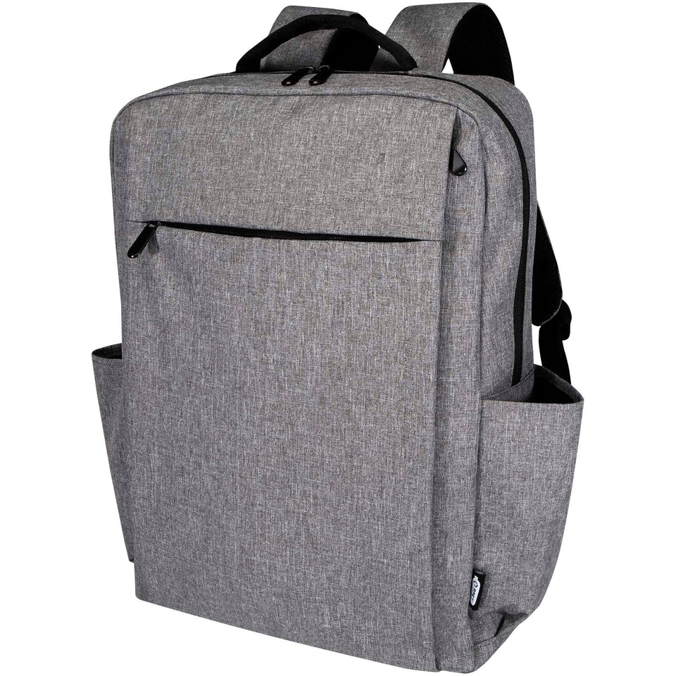 Zaino per computer portatile da 15" in materiale riciclato con certificazione GRS Libra - 15L personalizzato con logo - Pubblienne