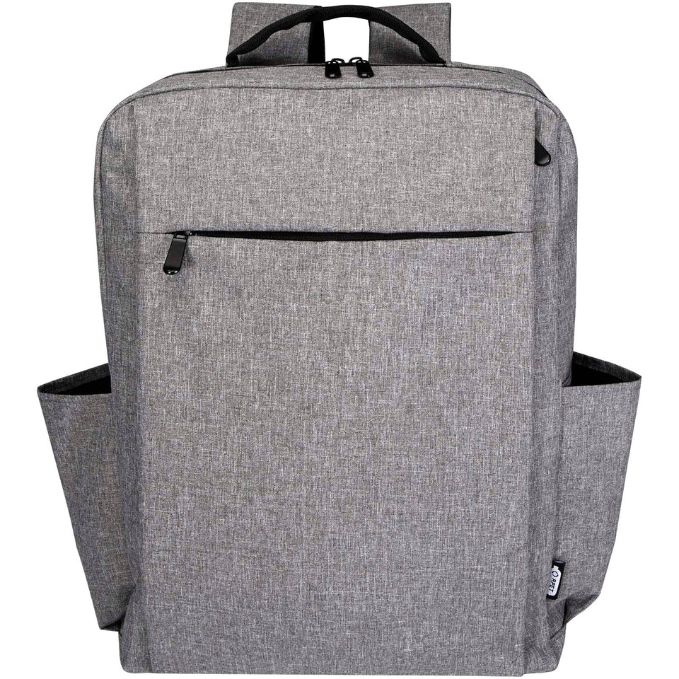Zaino per computer portatile da 15" in materiale riciclato con certificazione GRS Libra - 15L personalizzato con logo - Pubblienne