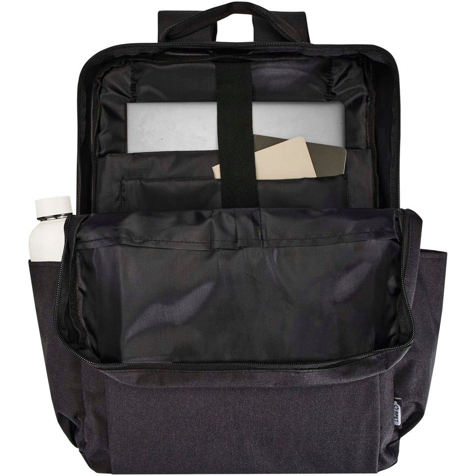 Zaino per computer portatile da 15" in materiale riciclato con certificazione GRS Libra - 15L personalizzato con logo - Pubblienne