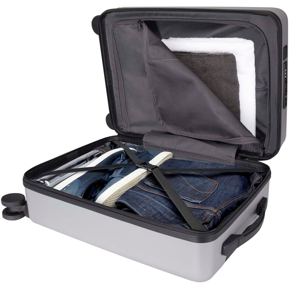 Trolley bagaglio a mano per portatile da 20" in materiale riciclato certificato GRS Rover Pro - 40L personalizzato con logo - Pubblienne