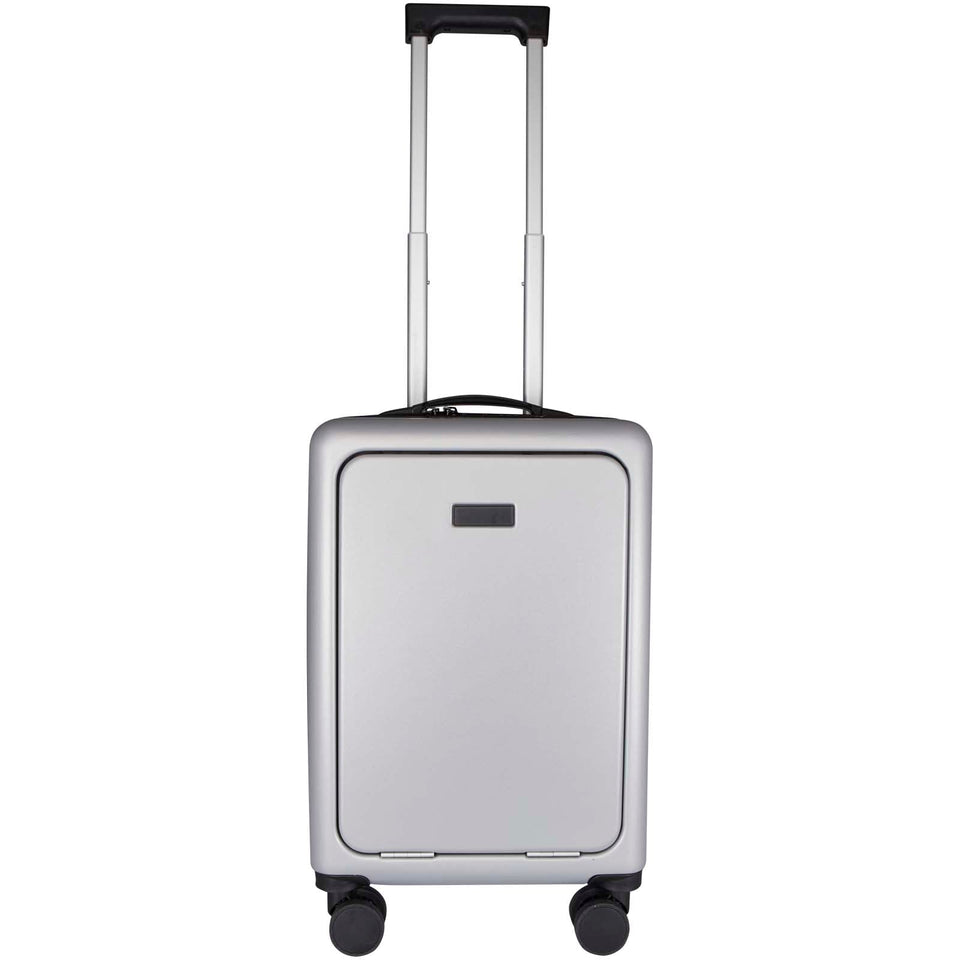 Trolley bagaglio a mano per portatile da 20" in materiale riciclato certificato GRS Rover Pro - 40L personalizzato con logo - Pubblienne