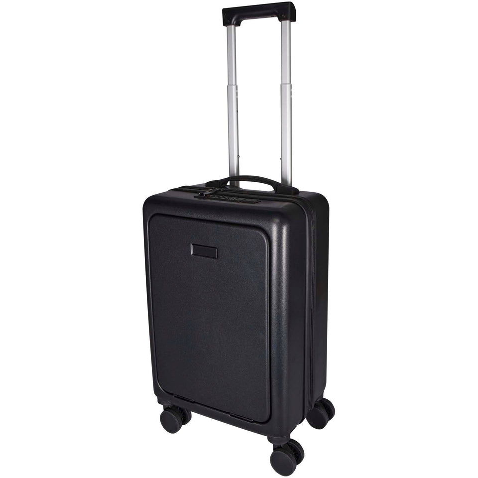 Trolley bagaglio a mano per portatile da 20" in materiale riciclato certificato GRS Rover Pro - 40L personalizzato con logo - Pubblienne