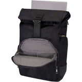 Zaino per portatile da 15,6" in materiale riciclato certificato GRS con chiusura arrotolabile Rhine - 18L personalizzato con logo - Pubblienne
