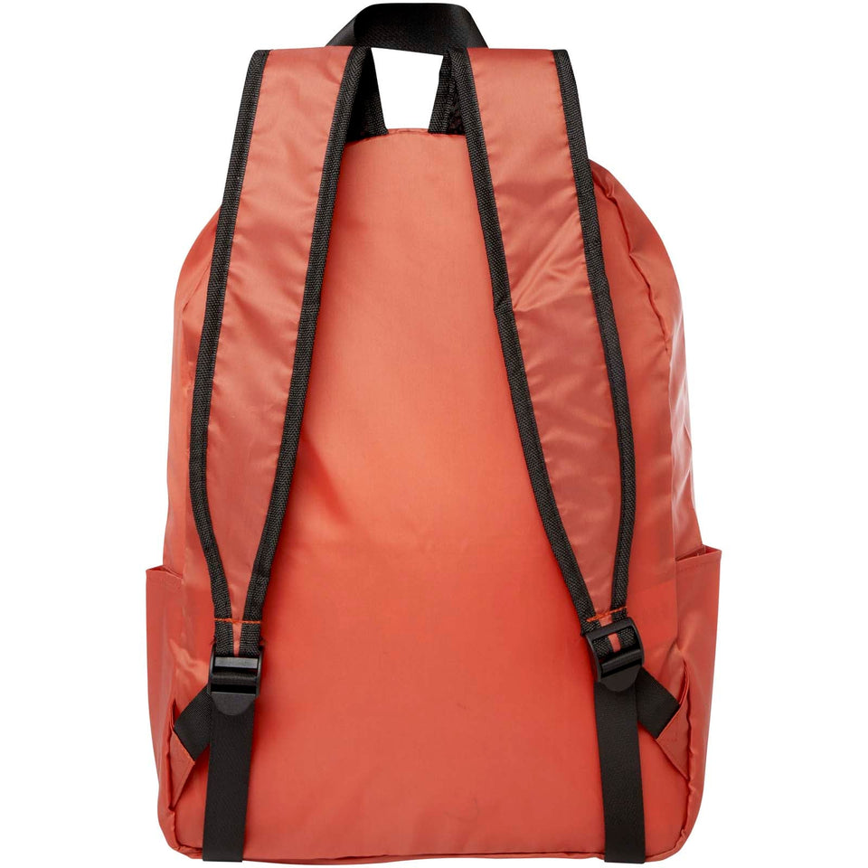 Zaino pieghevole da 15 litri in PET riciclato EcoFold personalizzato con logo - Pubblienne