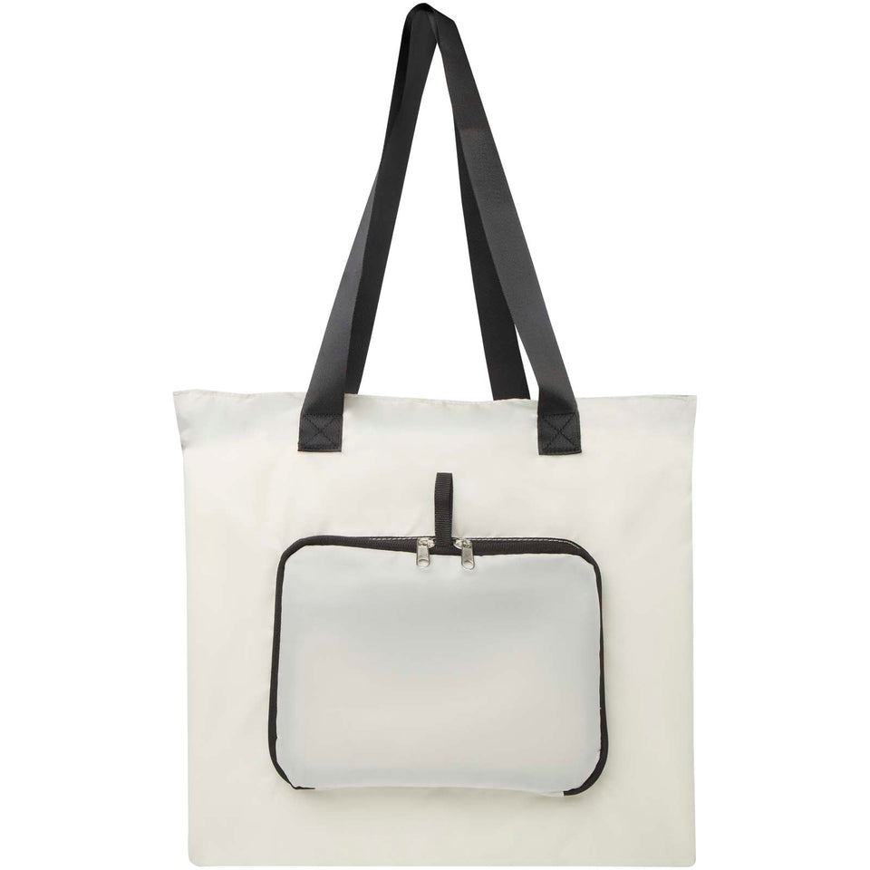 Tote bag pieghevole in PET riciclato da 12 litri EcoFold personalizzato con logo - Pubblienne