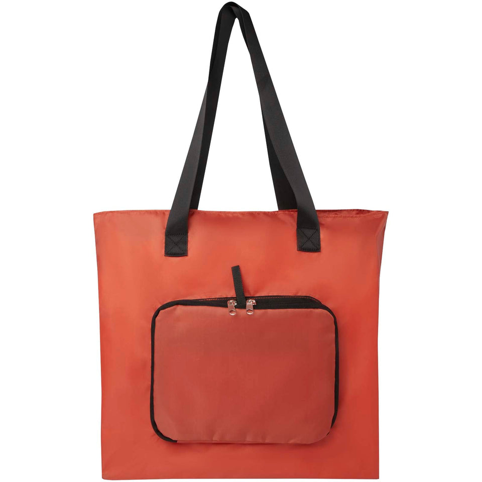 Tote bag pieghevole in PET riciclato da 12 litri EcoFold personalizzato con logo - Pubblienne