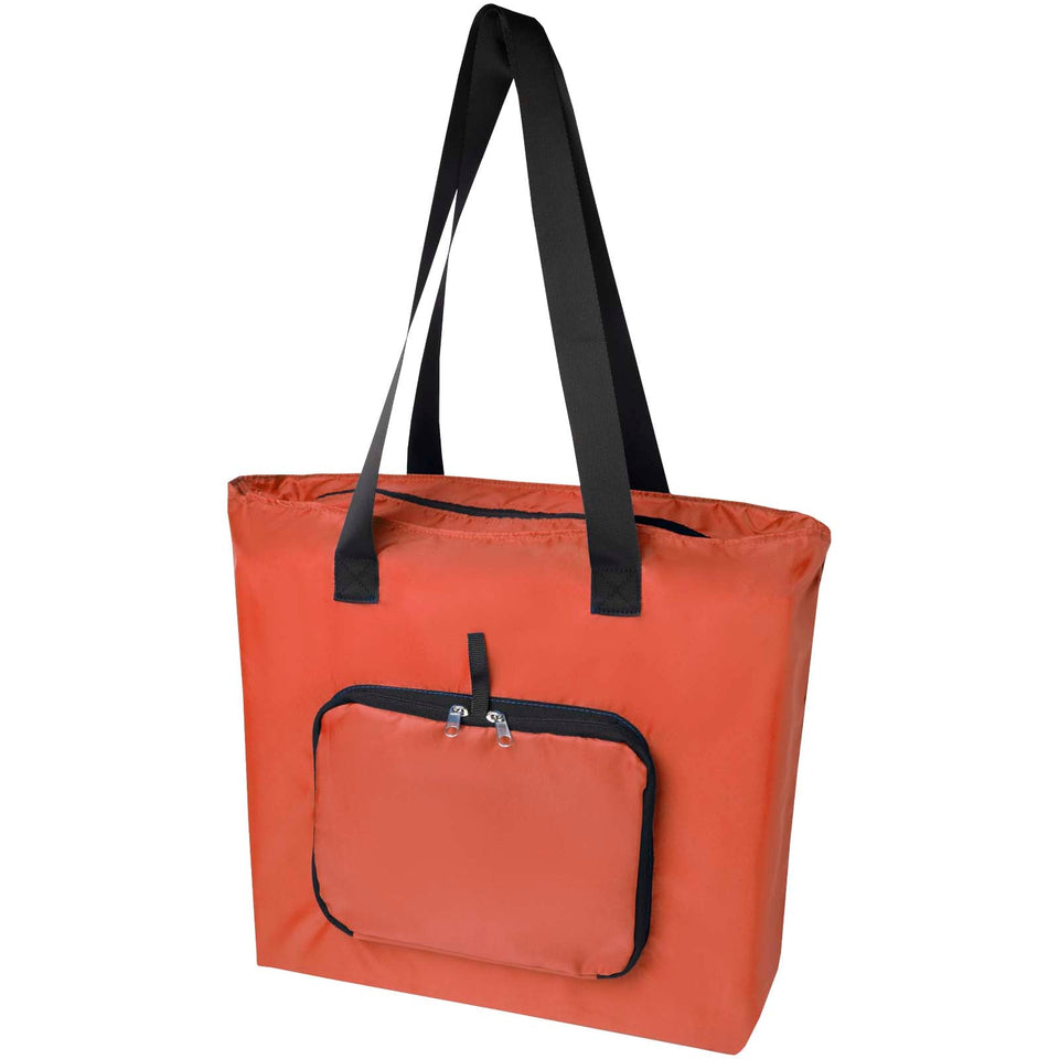 Tote bag pieghevole in PET riciclato da 12 litri EcoFold personalizzato con logo - Pubblienne