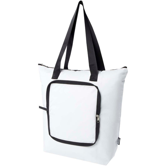 Borsa termica pieghevole da 15 litri in PET riciclato EcoFold personalizzato con logo - Pubblienne