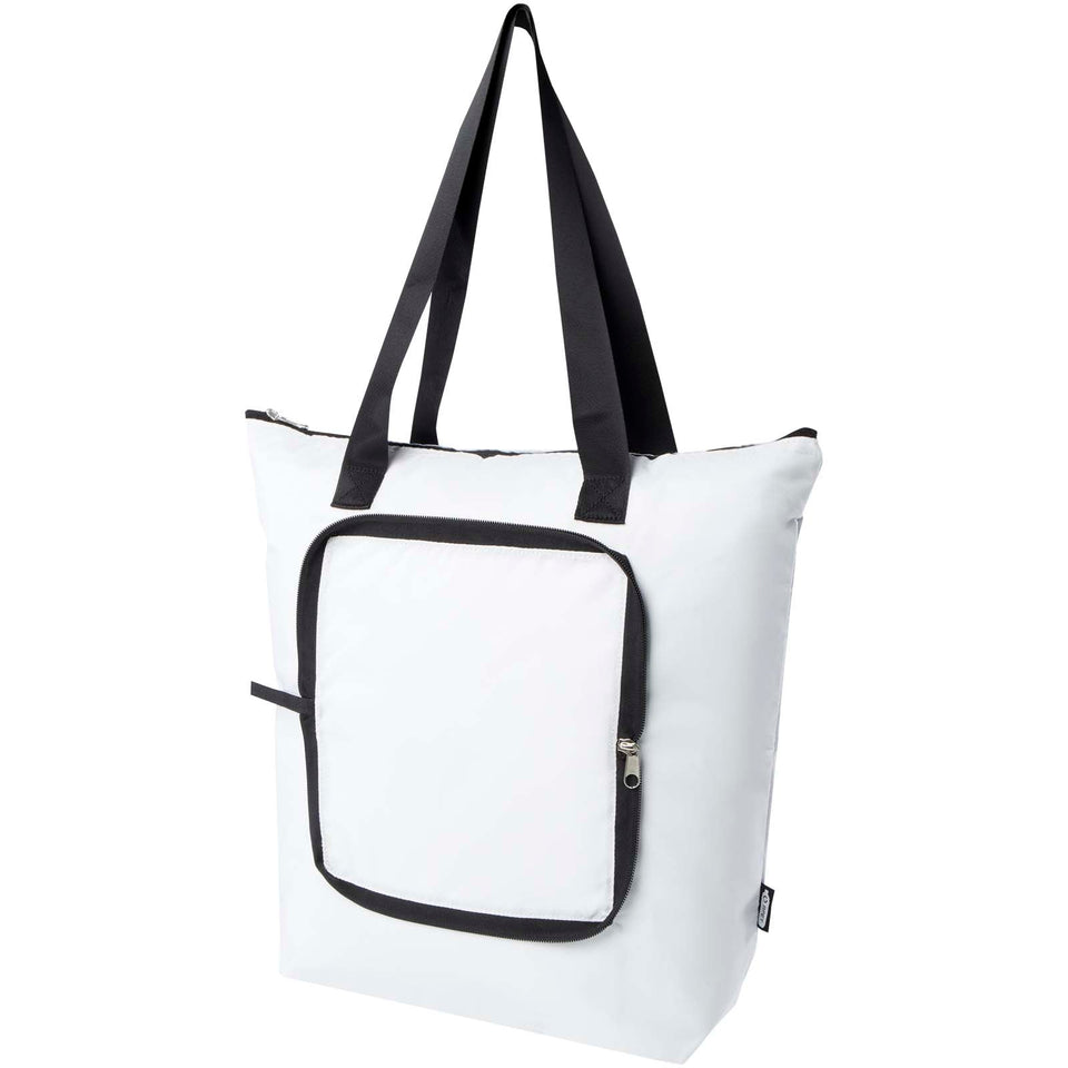 Borsa termica pieghevole da 15 litri in PET riciclato EcoFold personalizzato con logo - Pubblienne