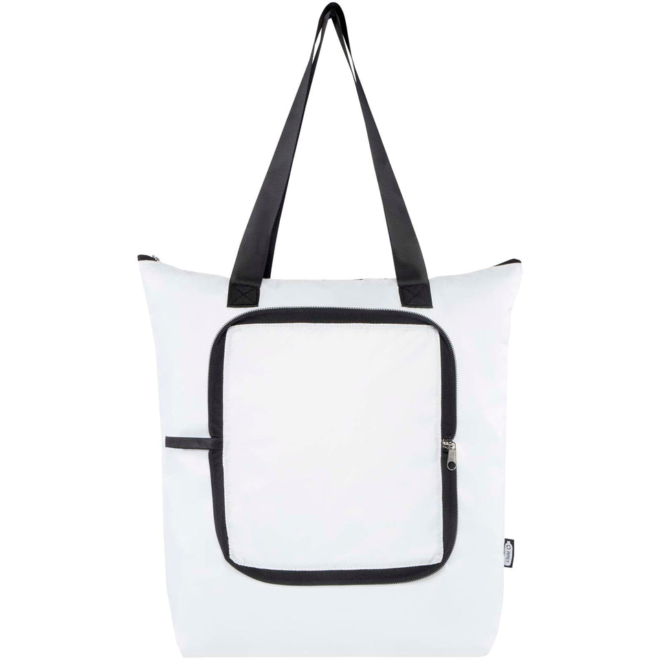 Borsa termica pieghevole da 15 litri in PET riciclato EcoFold personalizzato con logo - Pubblienne