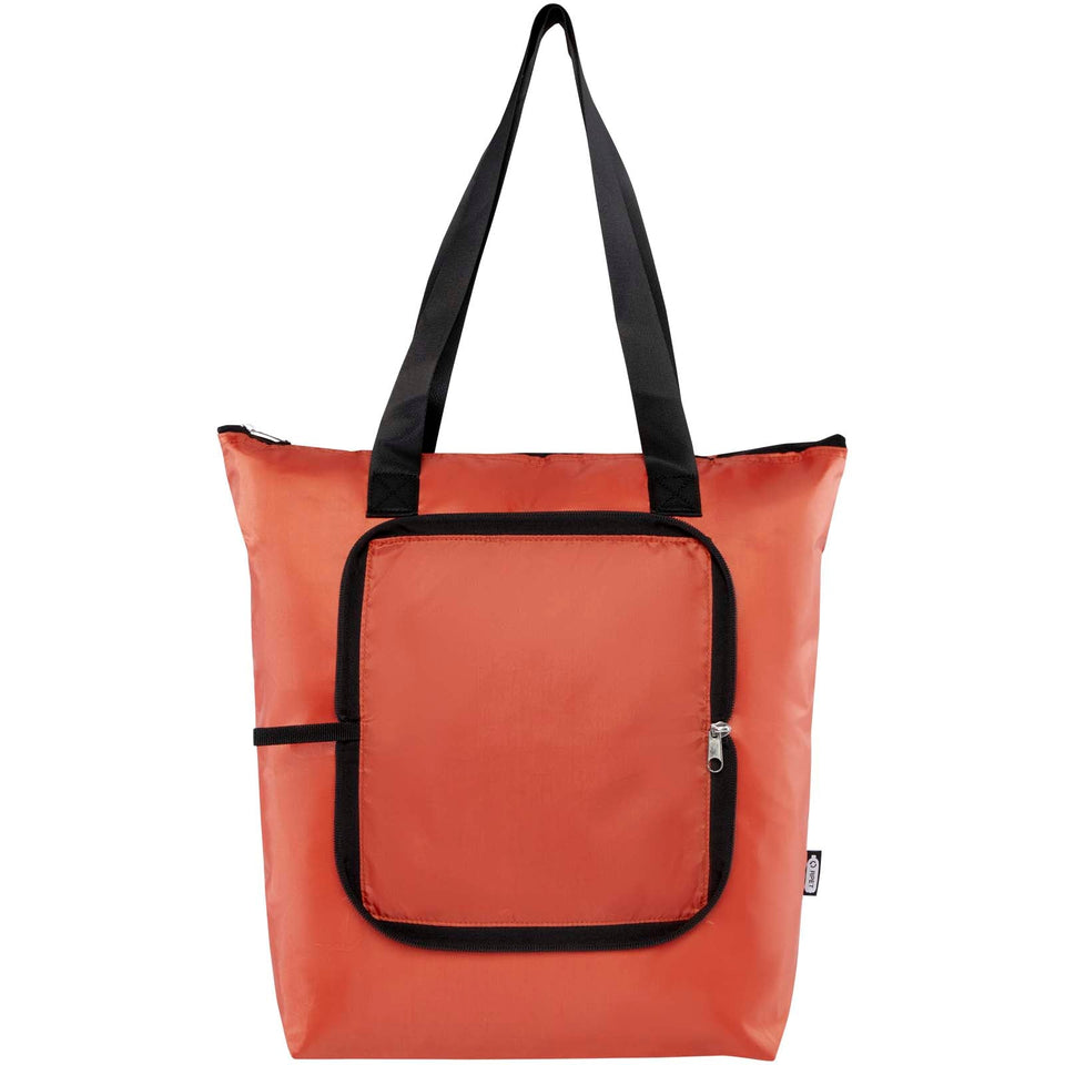 Borsa termica pieghevole da 15 litri in PET riciclato EcoFold personalizzato con logo - Pubblienne