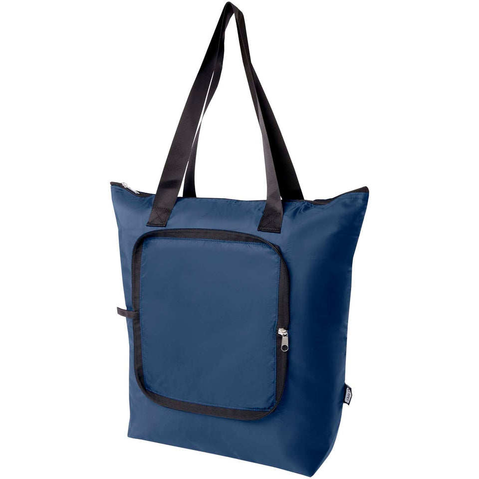 Borsa termica pieghevole da 15 litri in PET riciclato EcoFold personalizzato con logo - Pubblienne