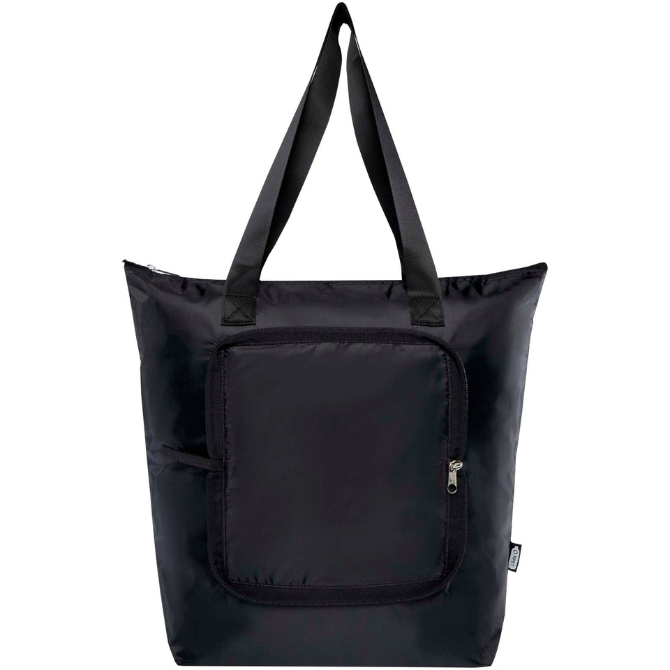Borsa termica pieghevole da 15 litri in PET riciclato EcoFold personalizzato con logo - Pubblienne