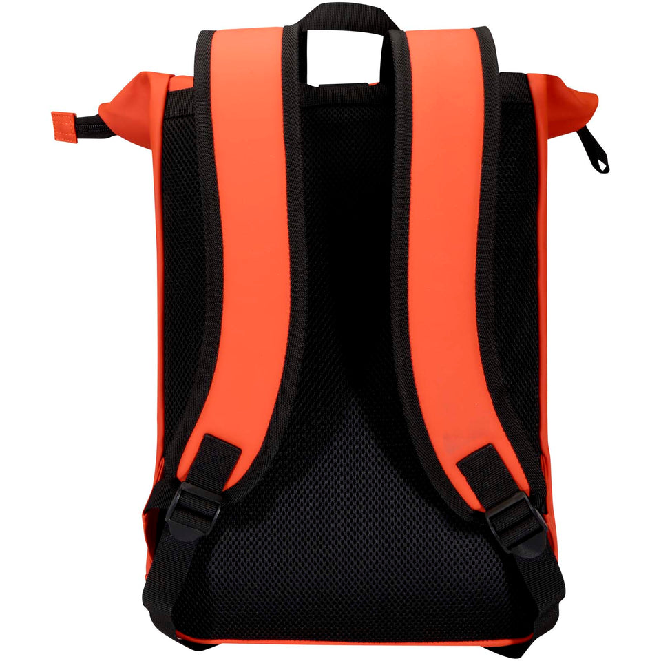 Zaino roll-top per portatile da 15" in materiale riciclato certificato GRS da 18 litri Resi Plus personalizzato con logo - Pubblienne