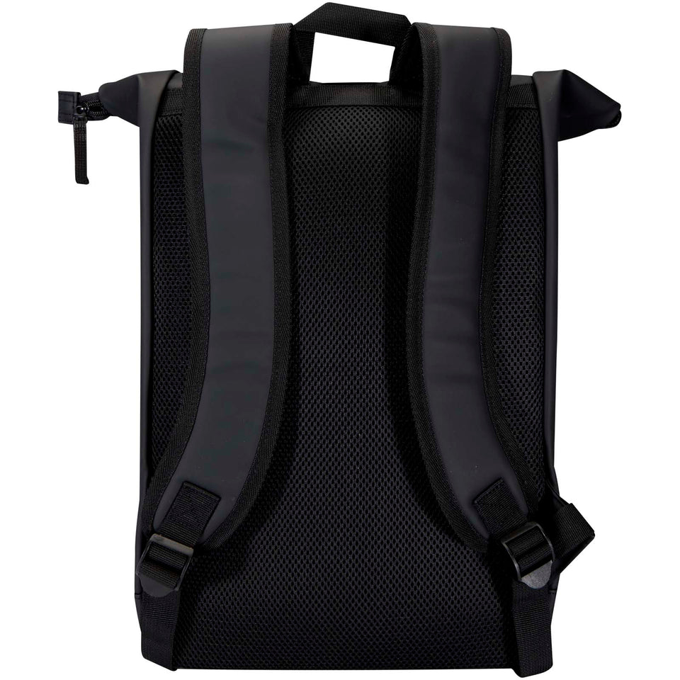 Zaino roll-top per portatile da 15" in materiale riciclato certificato GRS da 18 litri Resi Plus personalizzato con logo - Pubblienne
