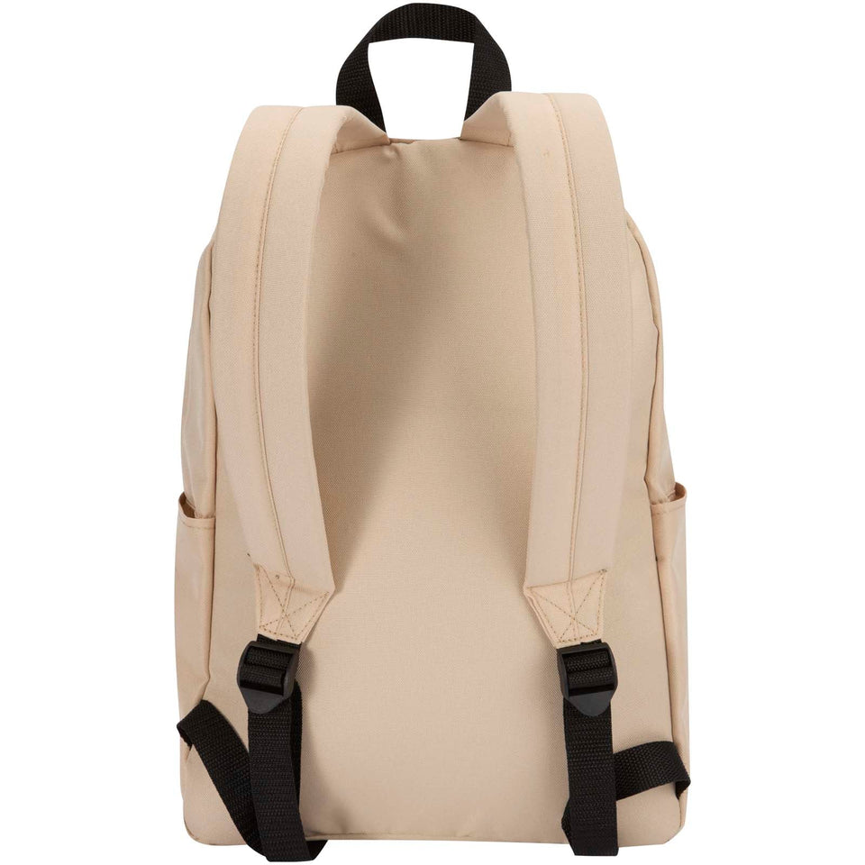 Zaino per portatile da 14" in materiale riciclato certificato GRS da 16 litri Byron personalizzato con logo - Pubblienne