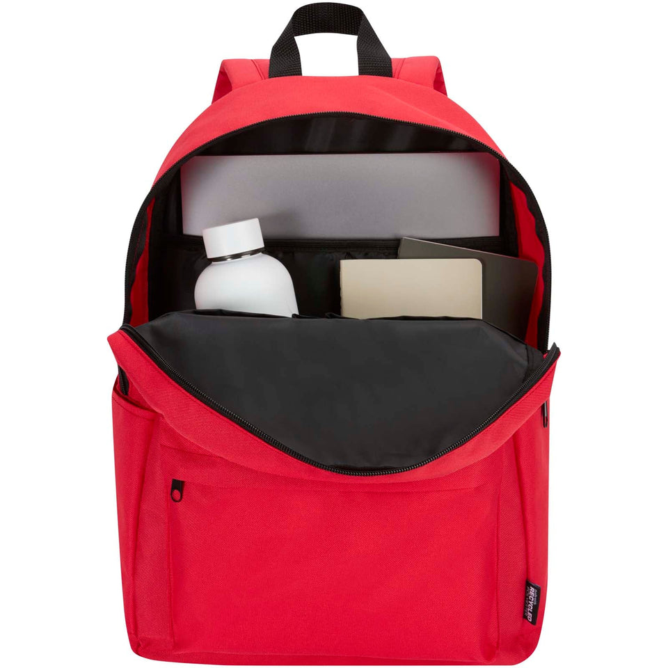 Zaino per portatile da 14" in materiale riciclato certificato GRS da 16 litri Byron personalizzato con logo - Pubblienne