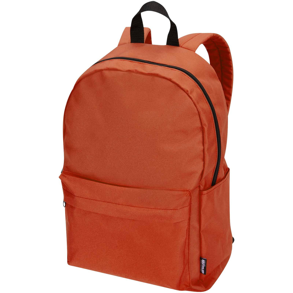 Zaino per portatile da 14" in materiale riciclato certificato GRS da 16 litri Byron personalizzato con logo - Pubblienne