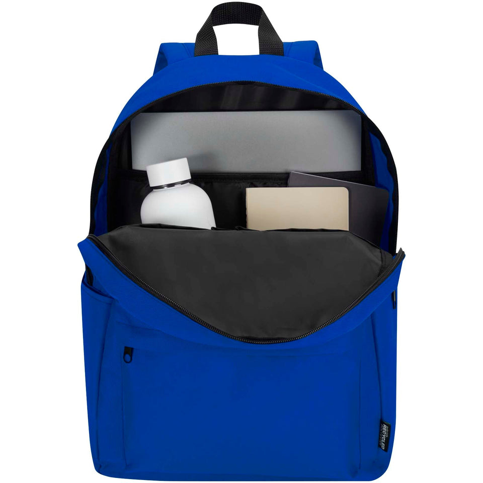 Zaino per portatile da 14" in materiale riciclato certificato GRS da 16 litri Byron personalizzato con logo - Pubblienne