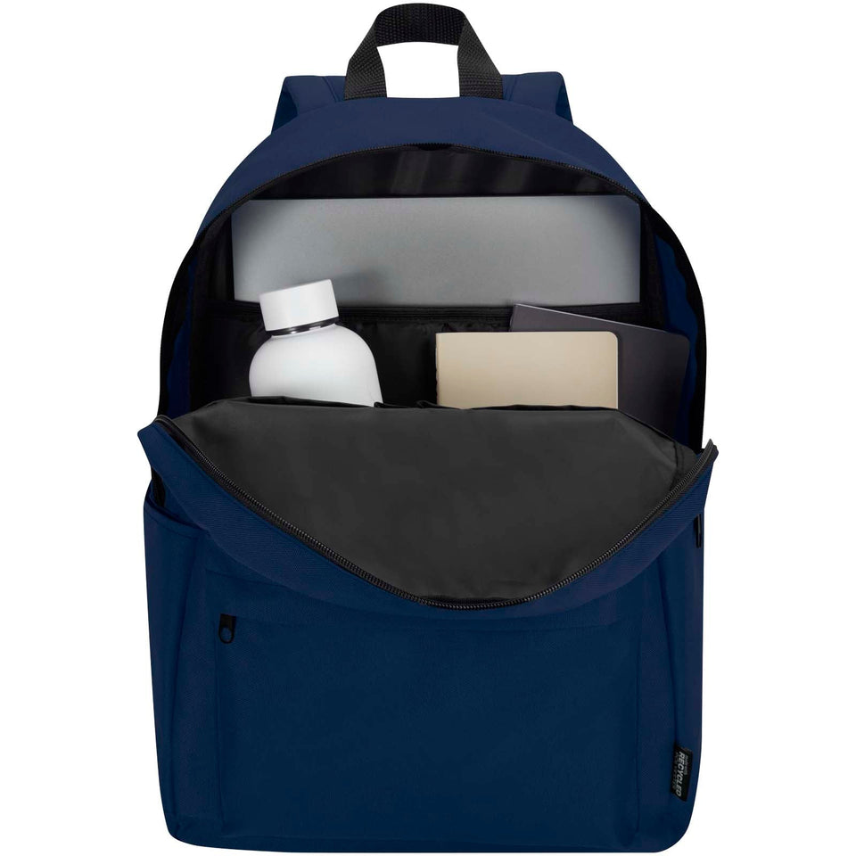 Zaino per portatile da 14" in materiale riciclato certificato GRS da 16 litri Byron personalizzato con logo - Pubblienne