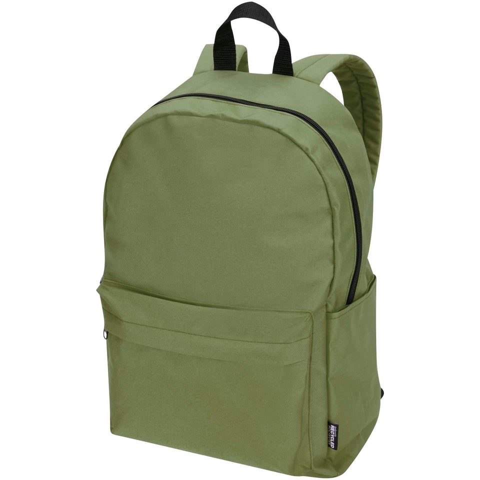 Zaino per portatile da 14" in materiale riciclato certificato GRS da 16 litri Byron personalizzato con logo - Pubblienne