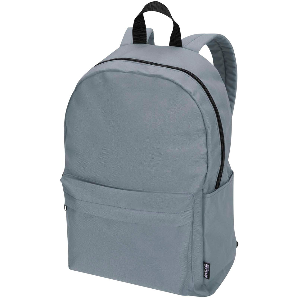 Zaino per portatile da 14" in materiale riciclato certificato GRS da 16 litri Byron personalizzato con logo - Pubblienne