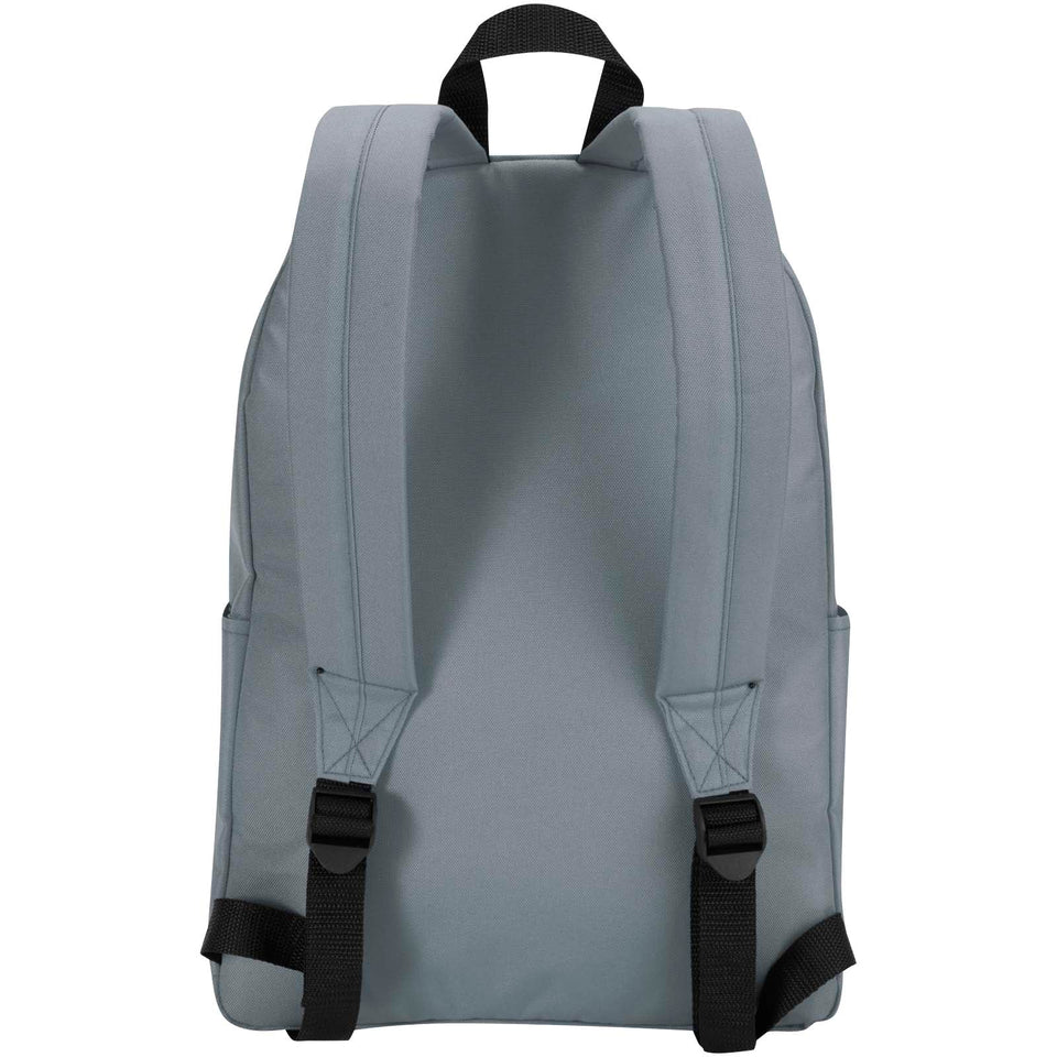 Zaino per portatile da 14" in materiale riciclato certificato GRS da 16 litri Byron personalizzato con logo - Pubblienne