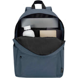 Zaino per portatile da 14" in materiale riciclato certificato GRS da 16 litri Byron personalizzato con logo - Pubblienne