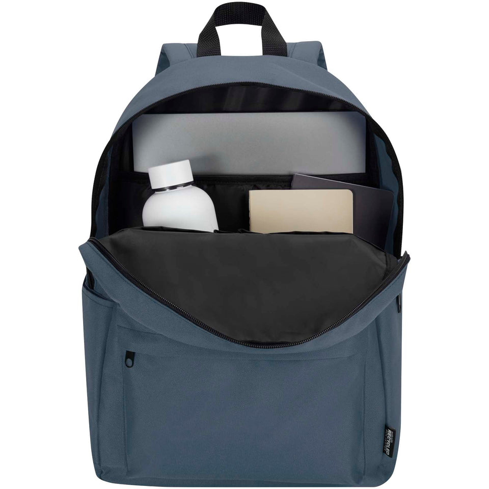 Zaino per portatile da 14" in materiale riciclato certificato GRS da 16 litri Byron personalizzato con logo - Pubblienne