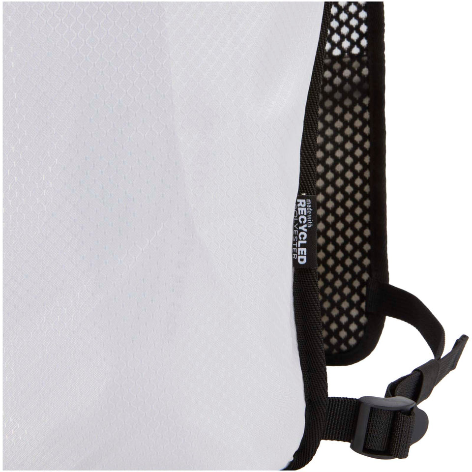 Gilet per la corsa in materiale riciclato certificato GRS con zainetto per l'idratazione da 5 litri Nomad personalizzato con logo - Pubblienne